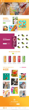 Praella Shopify Plus Agency - Izze Case Study - Mockup Desktop Homepage