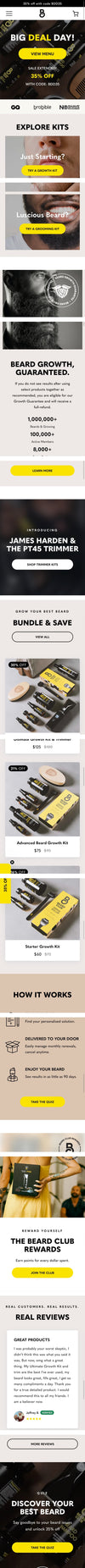 Praella Shopify Plus Agency The Beard Cub Homepage