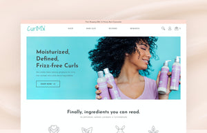 Praella Shopify Plus Agency - CurlMix Homepage